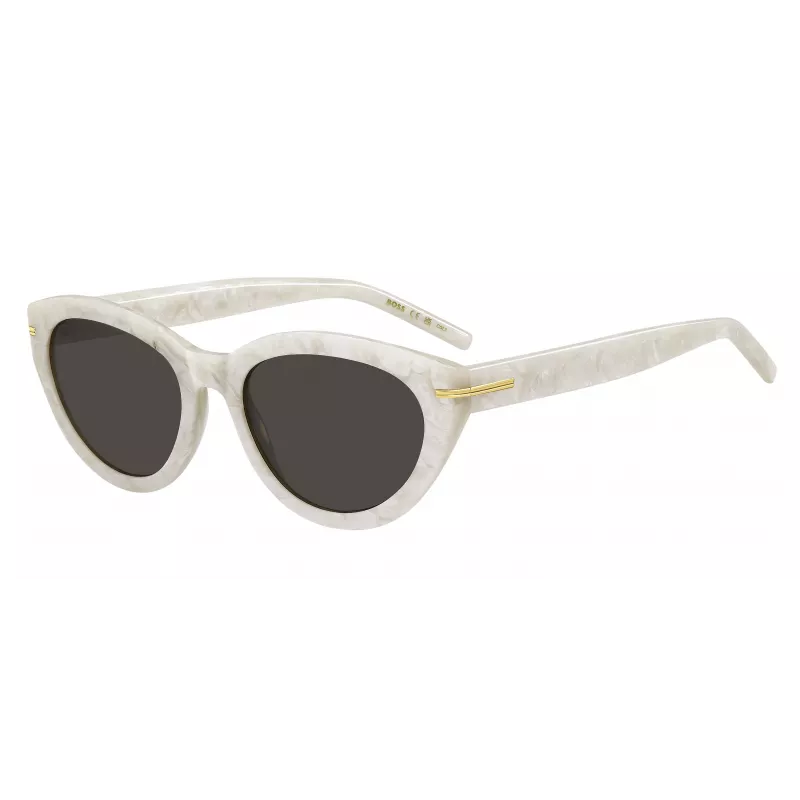 BOSS Women's Sunglasses BOSS1779S7AP Square Acetate Frame Grey Lens 55mm
