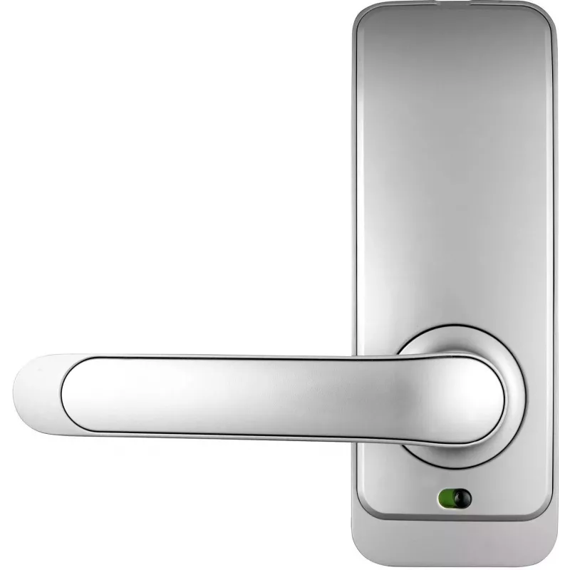 EURA ELH-01H4 Silver Access Control Handle with Fingerprint, RFID, PIN, Bluetooth
