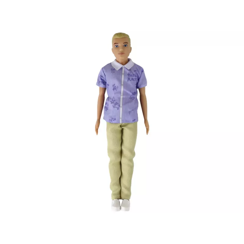 LEAN TOYS Children's Doll Boy Paulo Shirt Blond Hair
