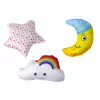 LEAN TOYS Baby Bed Carousel Sky Clip Pink