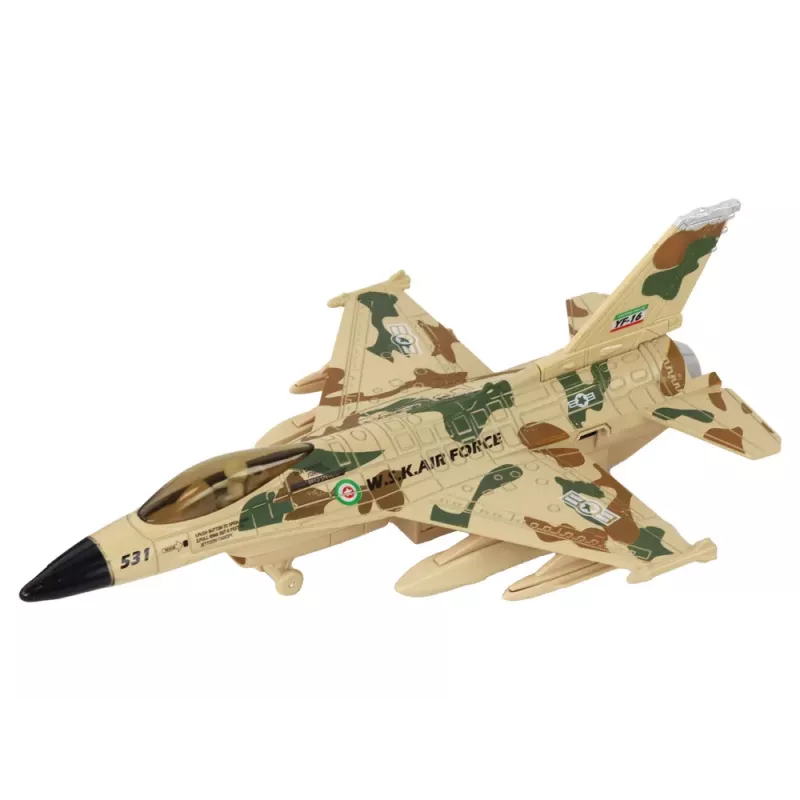 LEAN TOYS Military Airplane Fighter Sound Lights Moro