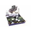 LEAN TOYS Car Vehicle with Cannon Inside Sound Lights 3 Colors