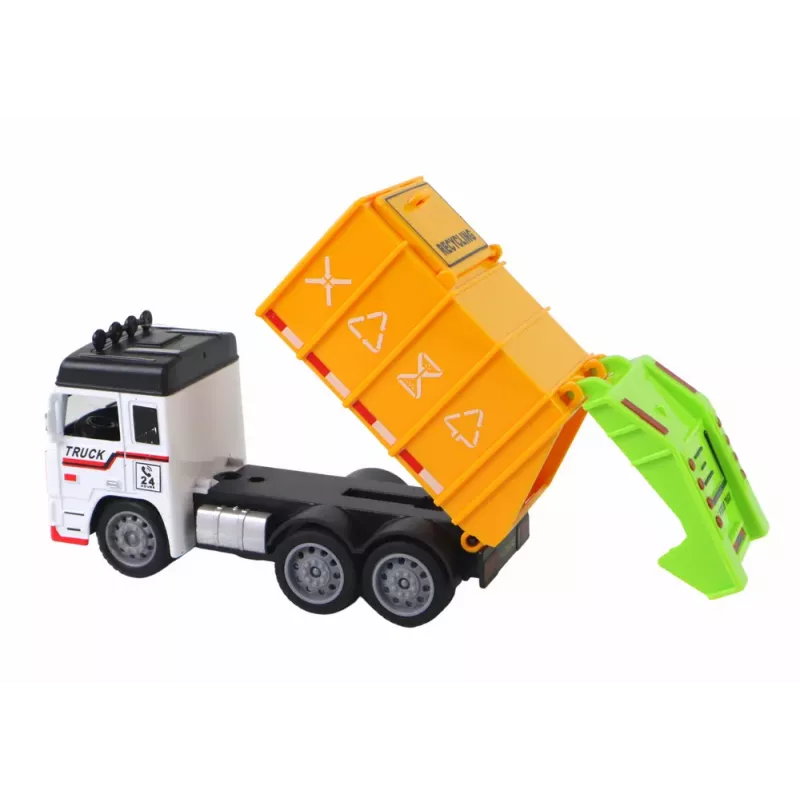 LEAN TOYS Car Garbage Truck Trailer 2 Colors