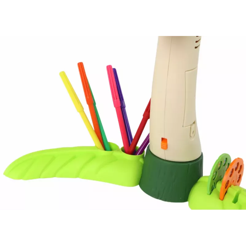 LEAN TOYS Dinosaur Drawing Projector with Sounds and Accessories