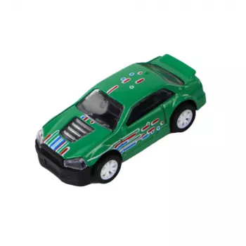LEAN TOYS Vehicle Set with Friction Drive in Metal Housing