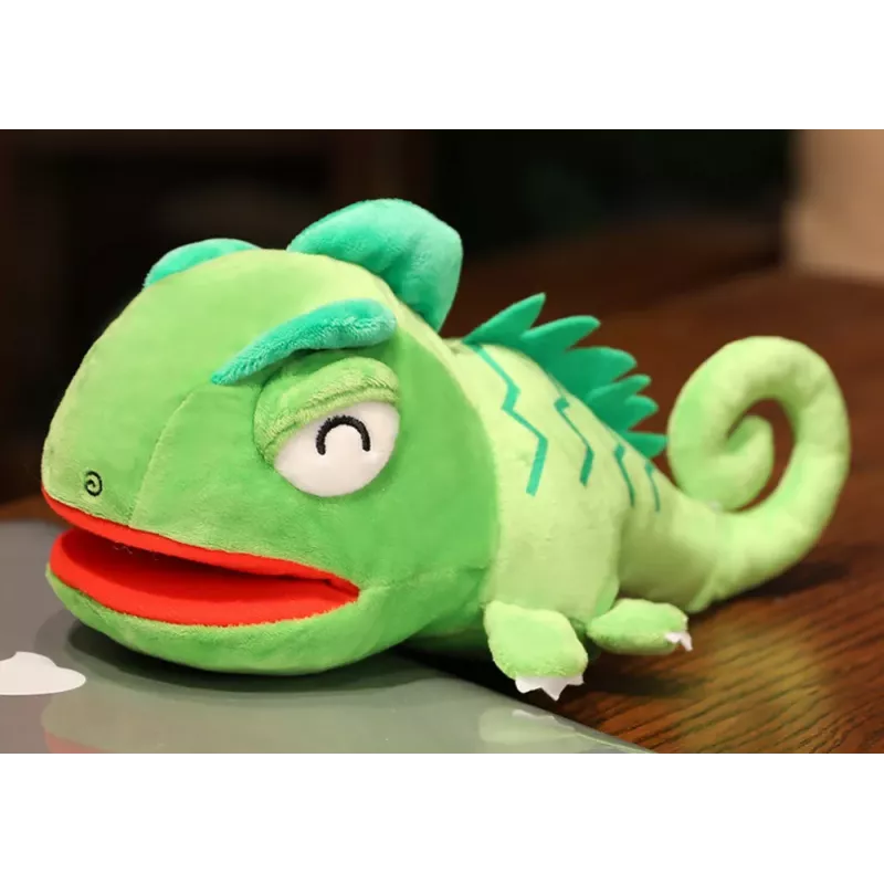 LEAN TOYS Plush Green Dragon Mascot Puppet 30 cm