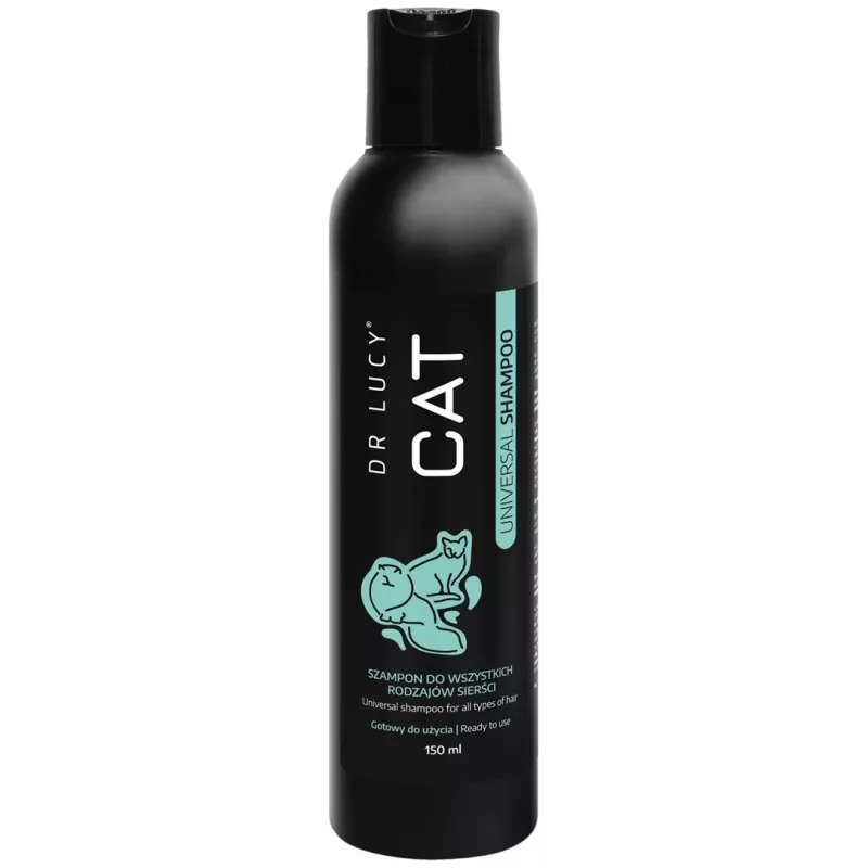 DR LUCY Cat Universal Shampoo 150 ml Gentle, Moisturising Shampoo for All Types of Cat Coats