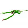 LEAN TOYS Mascot Plush Monkey with Baby, Green 90 cm