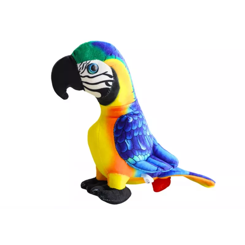LEAN TOYS Plush Yellow Parrot Mascot 20 cm