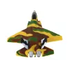 LEAN TOYS Remotely Controlled RC Fighter Military Airplane Moro - F-22 Raptor 2.4 GHz EPP Foam