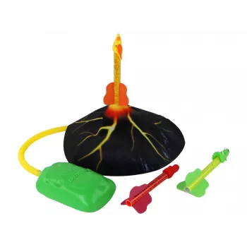 LEAN TOYS Volcano Launcher Rocket Dinosaurs Game At Home And Backyard