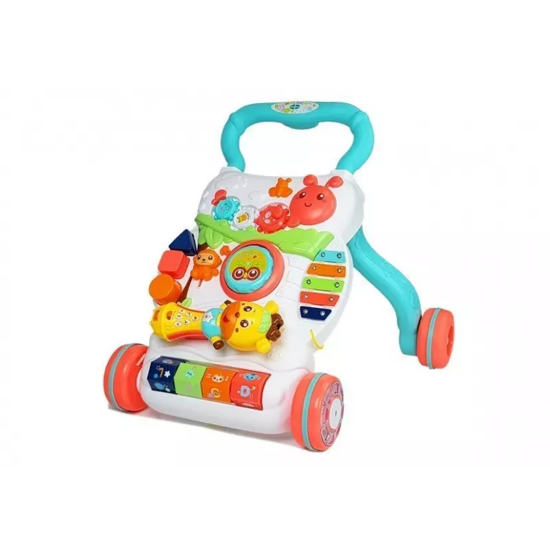 LEAN TOYS Educational Pusher for a Baby with an Interactive Microphone