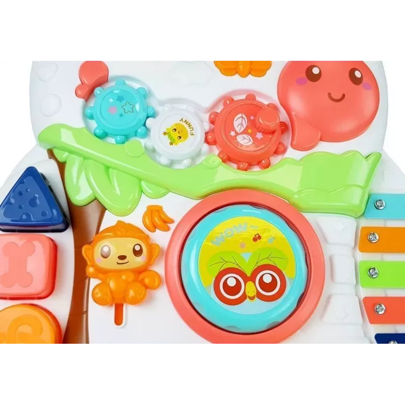 LEAN TOYS Educational Pusher for a Baby with an Interactive Microphone