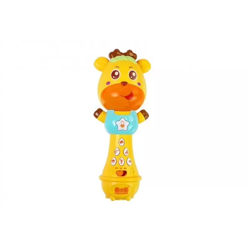 LEAN TOYS Educational Pusher for a Baby with an Interactive Microphone