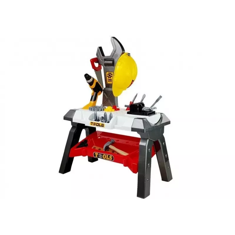 LEAN TOYS Battery Powered Workshop Tool Kit 18V Li-Ion Cordless Drill Driver with 2 Batteries and Charger
