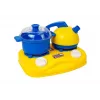 LEAN TOYS Set of Plastic Dishes for Little Chef - 18 Pieces Toy Kitchen Accessories