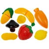 LEAN TOYS Set of Plastic Dishes for Little Chef - 18 Pieces Toy Kitchen Accessories
