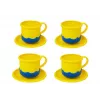 LEAN TOYS Set of Plastic Dishes for Little Chef - 18 Pieces Toy Kitchen Accessories