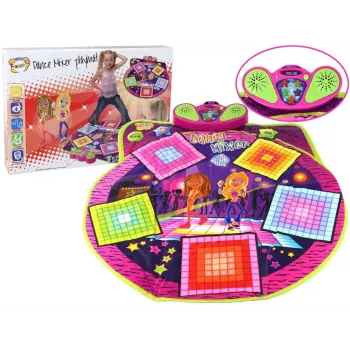 LEAN TOYS Children's Dance Mat Battery Operated Lights Sounds For Dance 91cm x 93cm