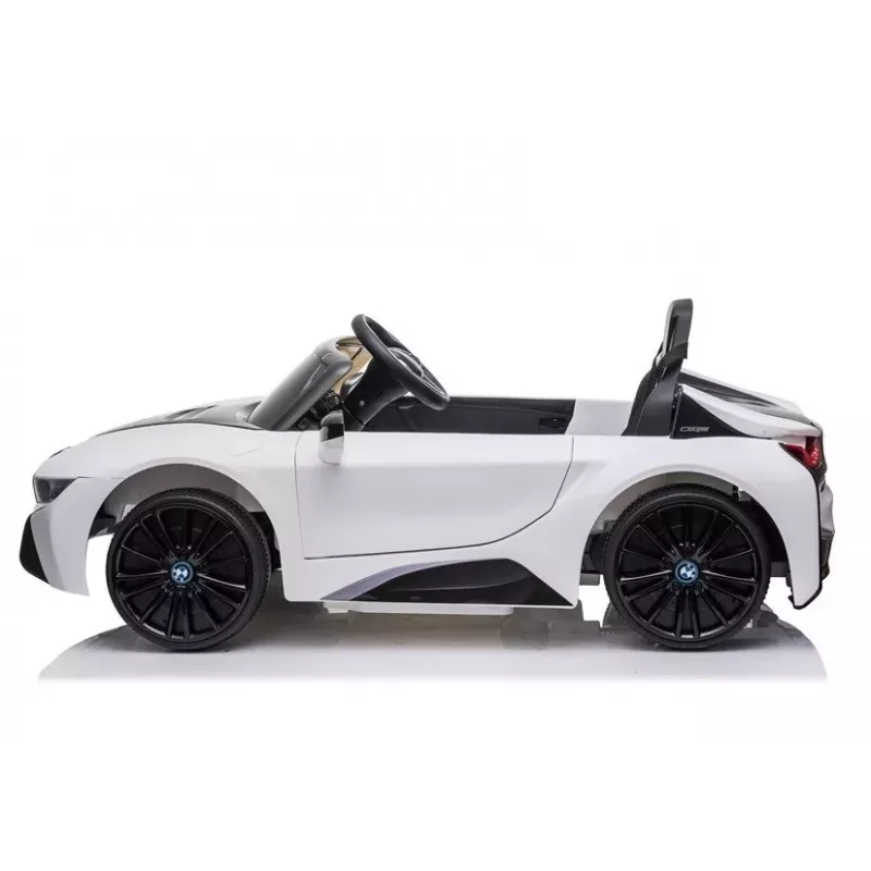 LEAN CARS Battery-Powered Car BMW i8 Coupe White