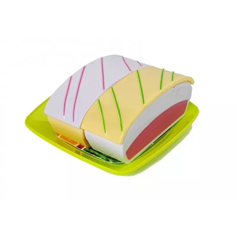 LEAN TOYS Set Eating Dessert Cake with Tray - 8 Piece Porcelain & Stainless Steel Serving Set
