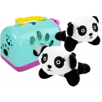 LEAN TOYS Little Panda with Transporter Mascot Interactive Plush Toy