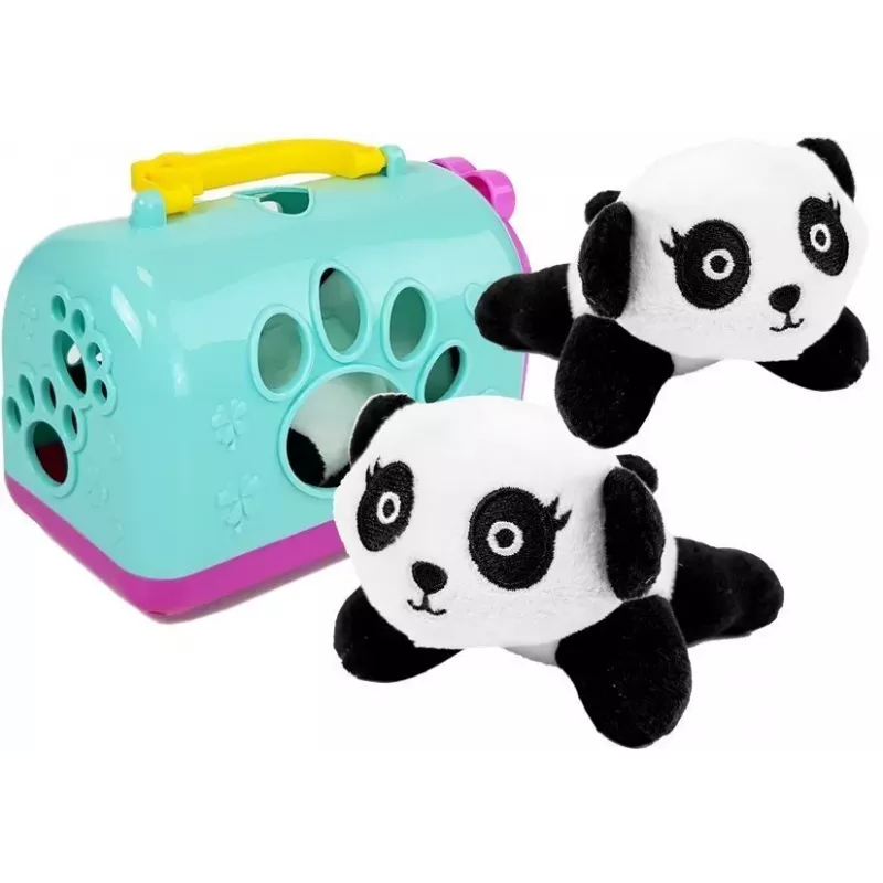 LEAN TOYS Little Panda with Transporter Mascot Interactive Plush Toy
