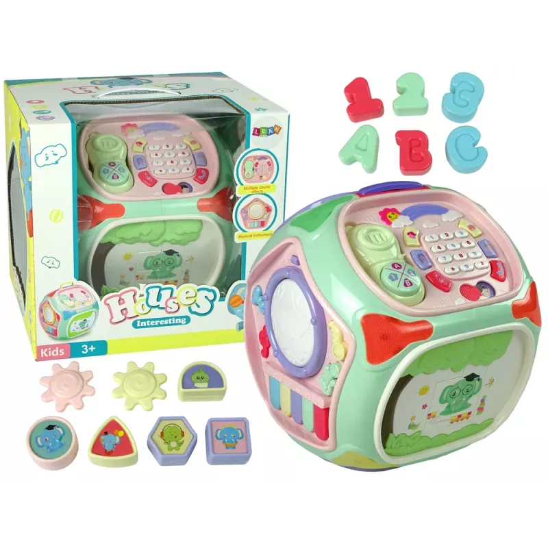 LEAN TOYS Interactive Telephone Sorter Learning Shapes Numbers Piano