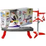 LEAN TOYS Iron on Batteries Board Stand with Hangers - Children's Toy Ironing Set with Light & Sound Effects