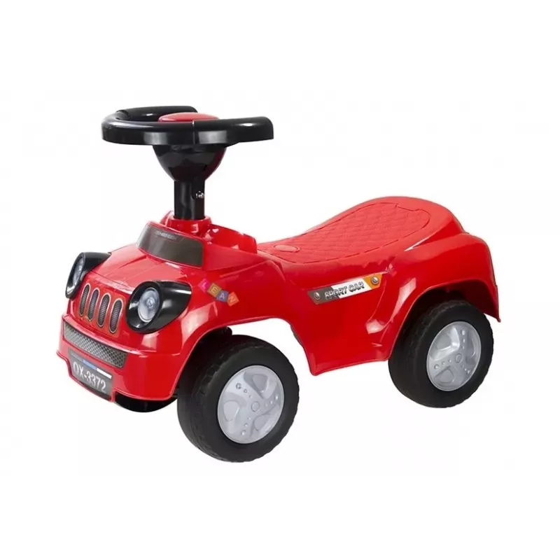 LEAN CARS Ride-On Toy Car for Toddlers Squeaker Sport Red