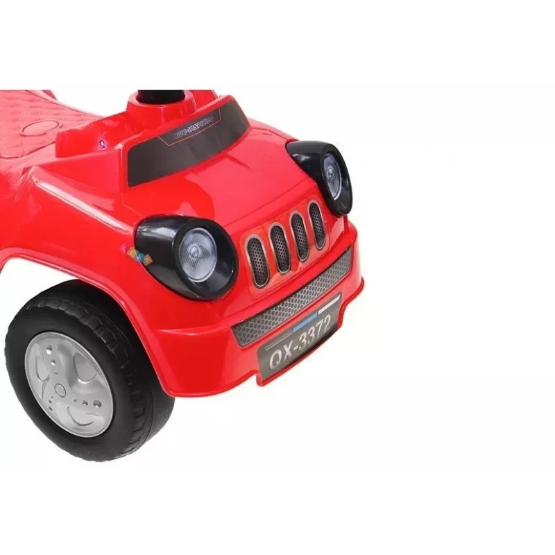 LEAN CARS Ride-On Toy Car for Toddlers Squeaker Sport Red