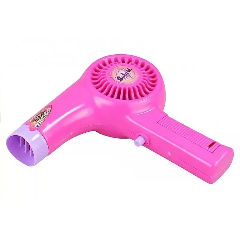 LEAN TOYS Girls Beauty Kit Hair Accessories Set Realistic Hairdryer In A Bag