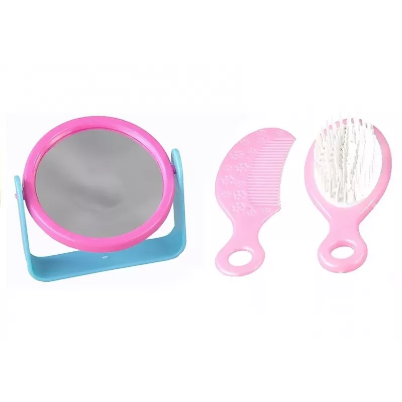 LEAN TOYS Girls Beauty Kit Hair Accessories Set Realistic Hairdryer In A Bag