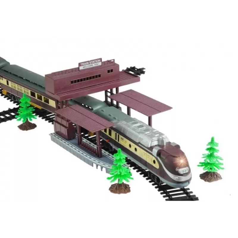 LEAN TOYS Fenfa Electric Train Set 5 Wagons Accessories