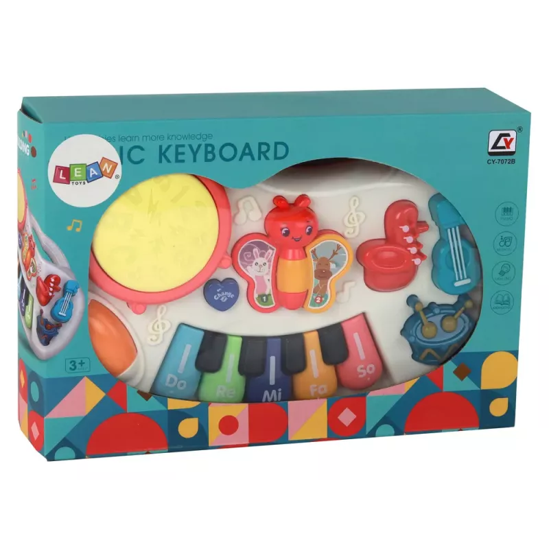 LEAN TOYS Educational Piano Keys Instruments Butterflies Educational Music Panel