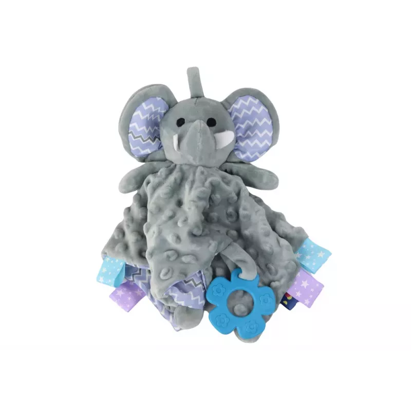 LEAN TOYS Elephant Plush Cuddly Toy Blanket Tubs Teether Rattle