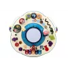LEAN TOYS Interactive Educational Panel Table Piano Drum Blue