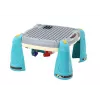 LEAN TOYS Interactive Educational Table Children's Panel Piano Space Blue