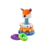 LEAN TOYS Plush Pyramid Fox Educational Mascot Colorful 27 cm