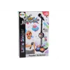 LEAN TOYS Microphone with Stand for Kids Karaoke Adjustable Lights Black
