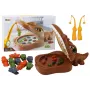 LEAN TOYS Crocodile Fishing Game Magnetic Brown Crocodile