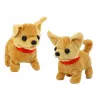 LEAN TOYS Plush Interactive Dog Animal Beige