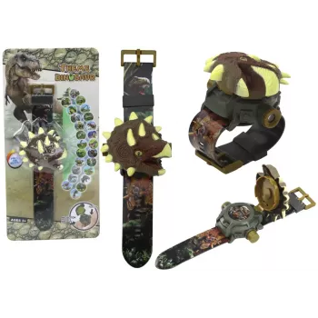 LEAN TOYS Watch 3D Projector Dinosaur Triceratops 22cm x 5cm x 3cm