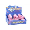 LEAN TOYS Unicorn Plush Pull-On Jumping Horse Pink