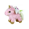 LEAN TOYS Unicorn Plush Sleeping Animal Lullaby Pink With Stars Set