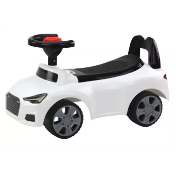 LEAN CARS Car Ride On With Backrest QX-3396 Horn Storage Box White