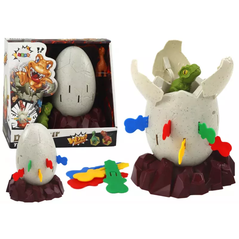 LEAN TOYS Dinosaur In Egg Arcade Game Dinosaur Egg Pop Up