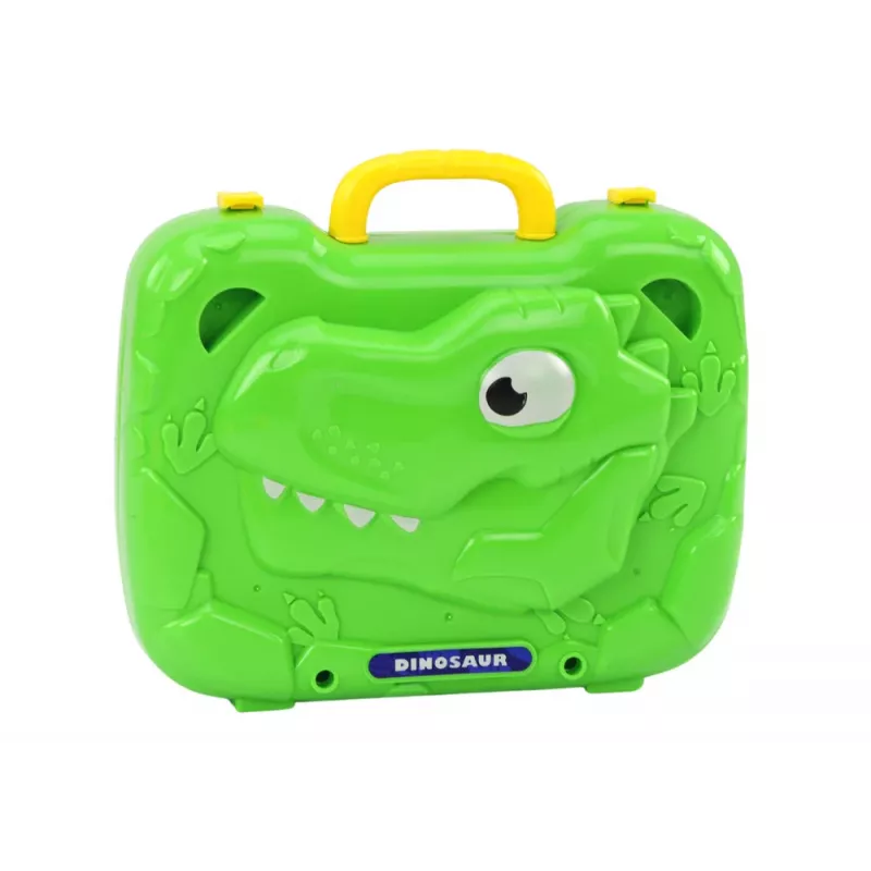 LEAN TOYS Table Suitcase DIY Set Puzzle Blocks Dinosaur Screwdriver 249 Pieces