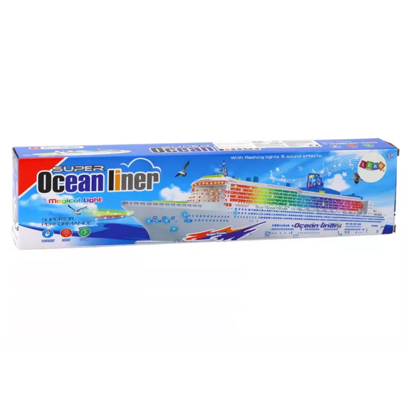 LEAN TOYS Passenger Cruise Ship with Driving Lights and Sounds