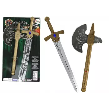 LEAN TOYS Sword Ax Knight Set - Knight Weapon for Kids